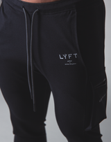 LÝFT Stretch Side Cargo Pocket Pants - Black