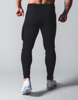 LÝFT Stretch Side Cargo Pocket Pants - Black