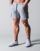 LÝFT Stretch Side Cargo Pocket Shorts - Grey