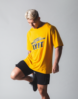 LÝFT Hard Rock Logo Big T-shirt - Yellow
