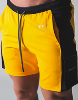 LÝFT Stretch Side Cargo Pocket Shorts - Yellow
