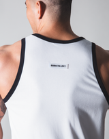 LÝFT Standard Fit Tanktop Rear Wappen - White