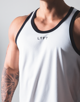 LÝFT Standard Fit Tanktop Rear Wappen - White