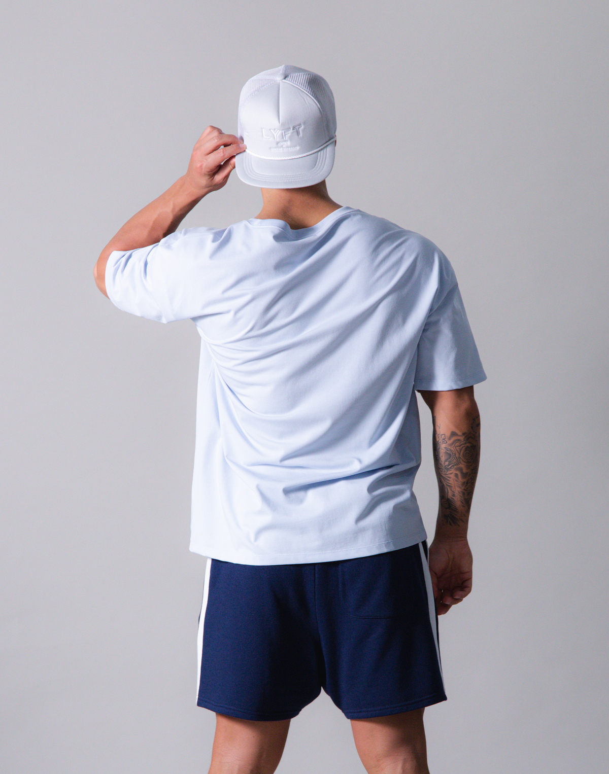 LÝFT Y Logo Big T-Shirt - L.Blue