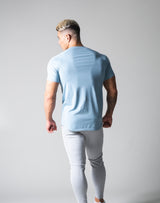 Slim Fit 2 Line T-Shirt - L.Blue