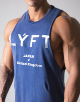 Standard Logo Vintage Drop Shoulder Tanktop - Navy old