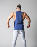 Standard Logo Vintage Drop Shoulder Tanktop - Navy old