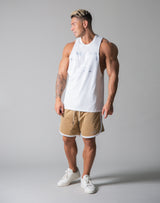 Standard Logo Vintage Drop Shoulder Tanktop - White old
