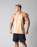 Standard Logo Vintage Drop Shoulder Tanktop - Beige old