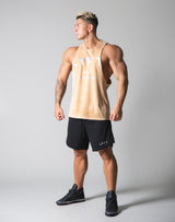 Standard Logo Vintage Drop Shoulder Tanktop - Beige old