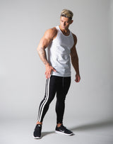 Chain Logo Mesh Tanktop - White