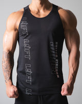 Chain Logo Mesh Tanktop - Black