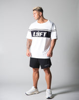 Separate Line Big T-shirts - White