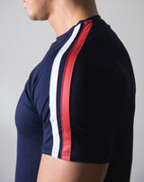 Slim Fit 2 Line T-Shirt - Navy