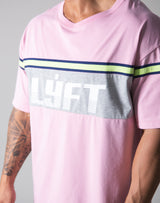 Separate Line Big T-shirts - Pink