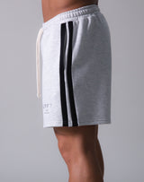LÝFT 2 Line Sweat Shorts - Grey