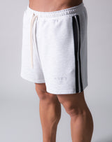 LÝFT 2 Line Sweat Shorts - Grey