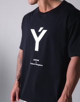 LÝFT Y Logo Big T-Shirt - Black