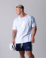 LÝFT Y Logo Big T-Shirt - L.Blue