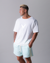 LÝFT Y Logo Big T-Shirt - White