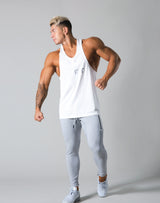 Round Separate Training Tanktop - White