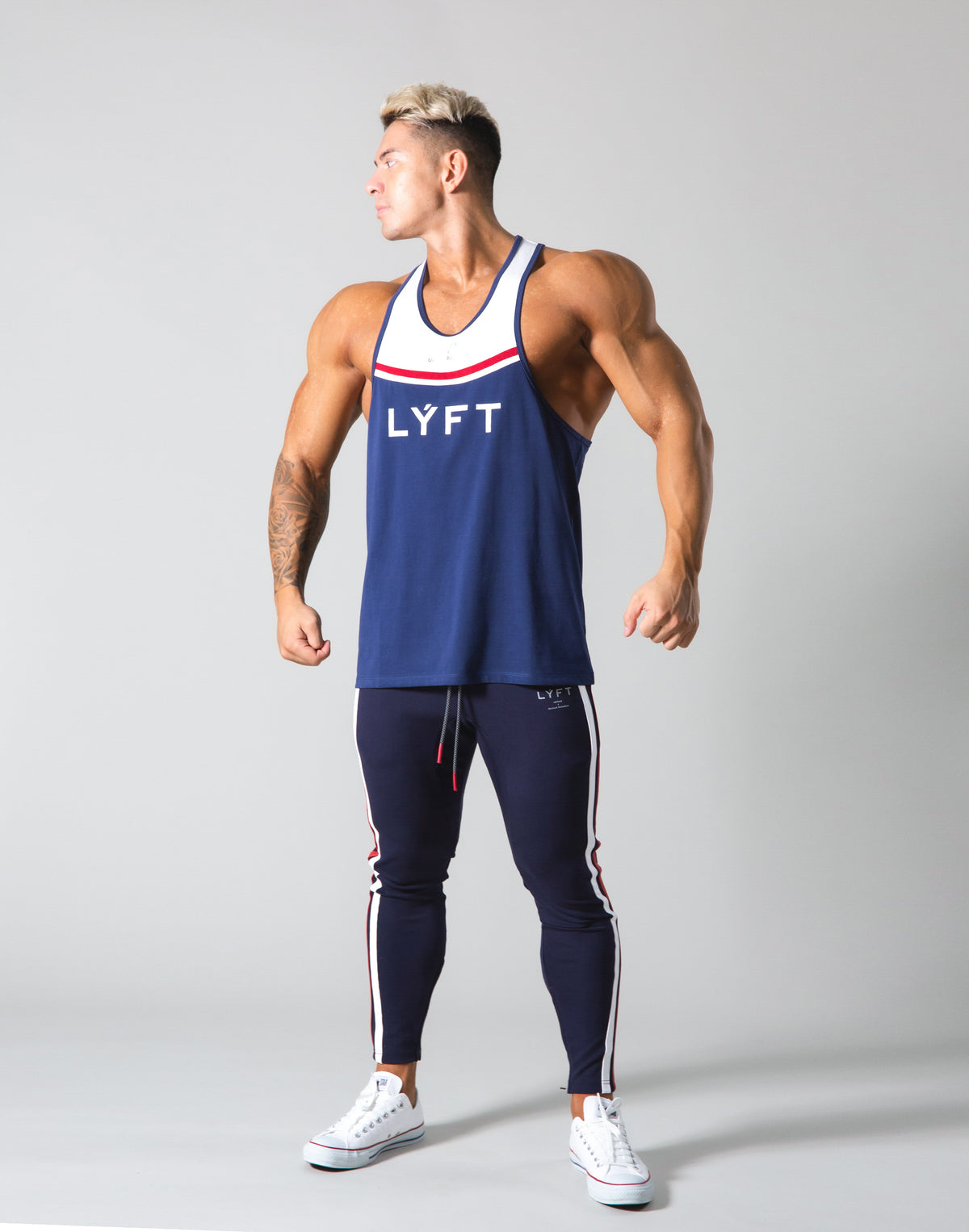 Round Separate Training Tanktop - Navy