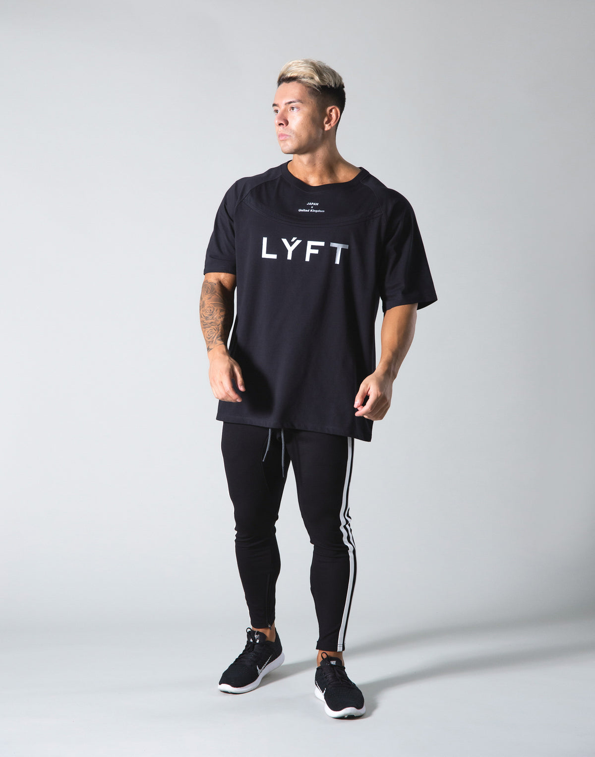 Round Separate Big T-shirts - Black