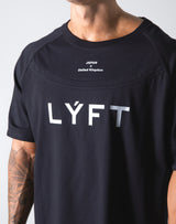 Round Separate Big T-shirts - Black