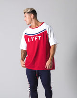 Round Separate Big T-shirts - Red