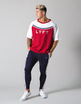 Round Separate Big T-shirts - Red