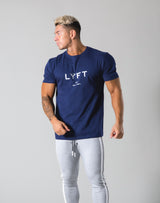 LÝFT Logo Standard T-Shirt - Navy