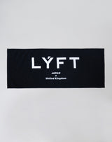 LÝFT Logo Sports Towel - Black