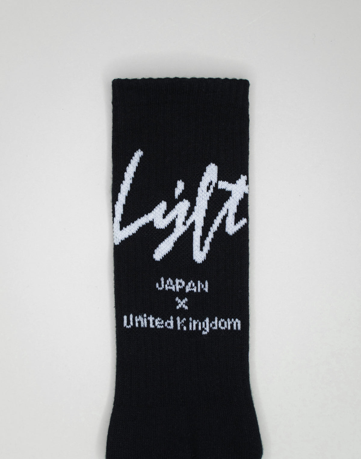 Calf Script Logo Socks - Black