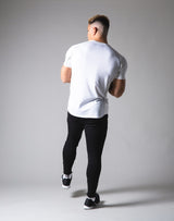Script Logo Stretch Slim Fit T-Shirt - White