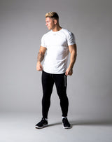 Script Logo Stretch Slim Fit T-Shirt - White