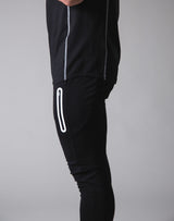 Script Logo Stretch Slim Fit T-Shirt - Black