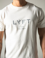 LÝFT Metallic Reflector Logo Standard T-Shirt - Off White