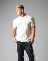 LÝFT Metallic Reflector Logo Standard T-Shirt - Off White