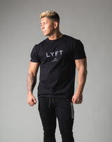 LÝFT Metallic Reflector Logo Standard T-Shirt - Black