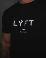 LÝFT Metallic Reflector Logo Standard T-Shirt - Black