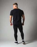 LÝFT Metallic Reflector Logo Standard T-Shirt - Black