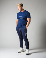 LÝFT Metallic Reflector Logo Standard T-Shirt - Navy
