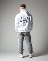 Script Logo Pullover Hoodie - White