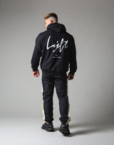 Script Logo Pullover Hoodie - Black
