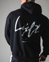 Script Logo Pullover Hoodie - Black