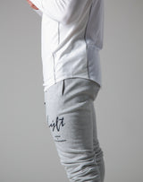 Script Logo Slim Fit Long Sleeve T-Shirt - White