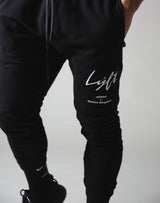 Script Logo Sweat Pants - Black