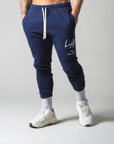 Script Logo Sweat Pants - Navy