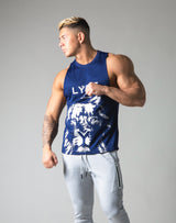 Silver Lion Mesh Tanktop - Navy
