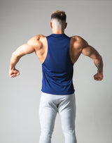 Silver Lion Mesh Tanktop - Navy